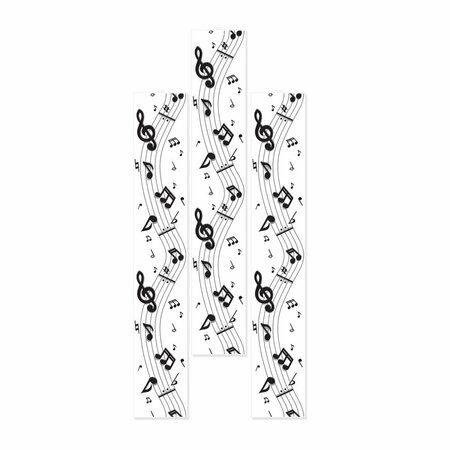 GOLDENGIFTS 12 in. x 6 ft. Musical Notes Party Panels, 12PK GO2199644